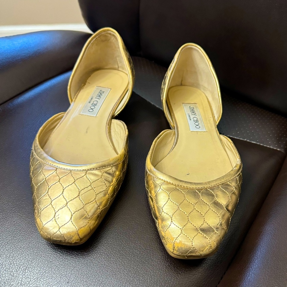 Jimmy Choo quilted ballet flat